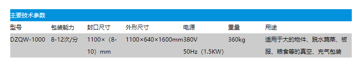 DZQW-1000外抽真空（充氣）包裝機(圖2)
