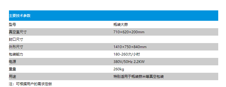瓶裝大蒜真空包裝機(jī)(圖2)